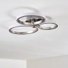 Volonne Deckenleuchte LED Edelstahl, Silber, 3-flammig
