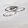 Volonne Deckenleuchte LED Edelstahl, Silber, 3-flammig