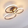 Volonne Deckenleuchte LED Edelstahl, Silber, 3-flammig