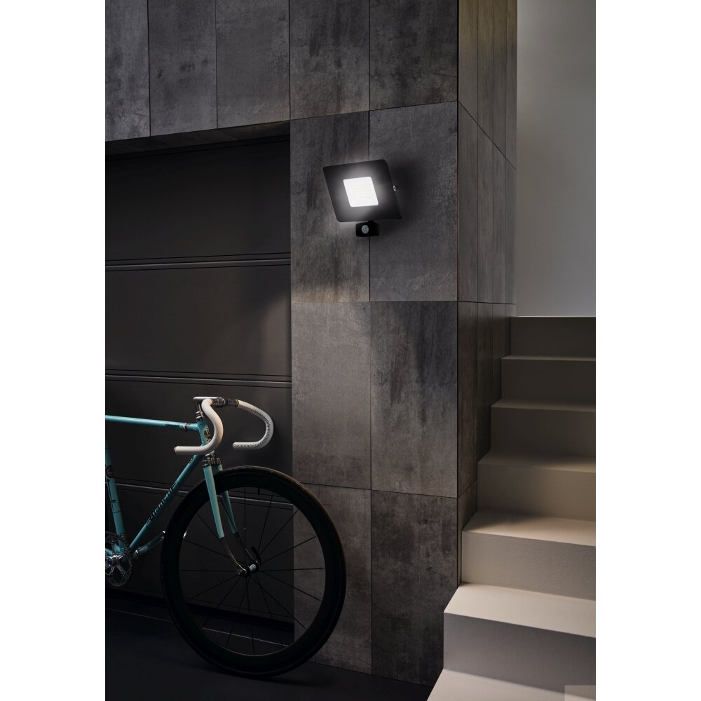 Eglo FAEDO Außenwandleuchte LED Schwarz, 1-flammig, Bewegungsmelder main product photo