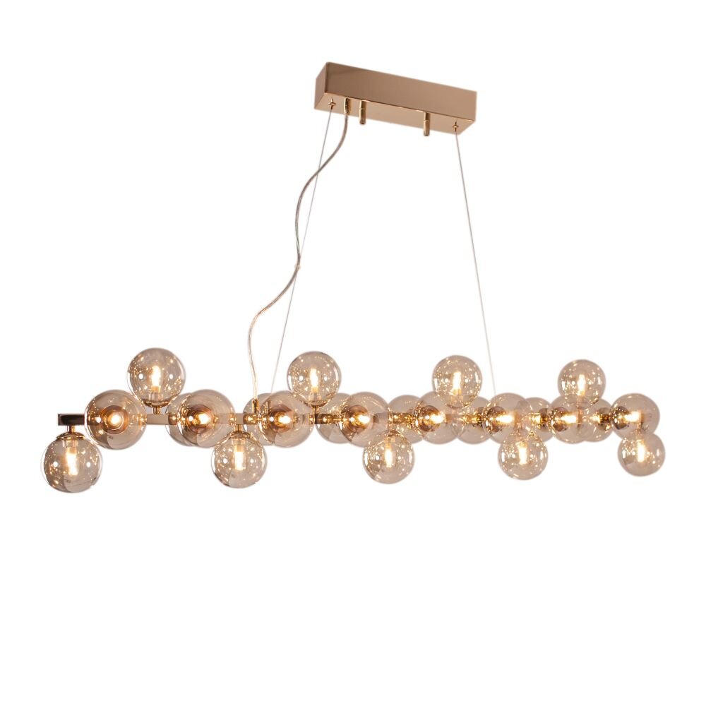 By Rydens Splendor Hängeleuchte Bernsteinfarben, Gold, 25-flammig main product photo