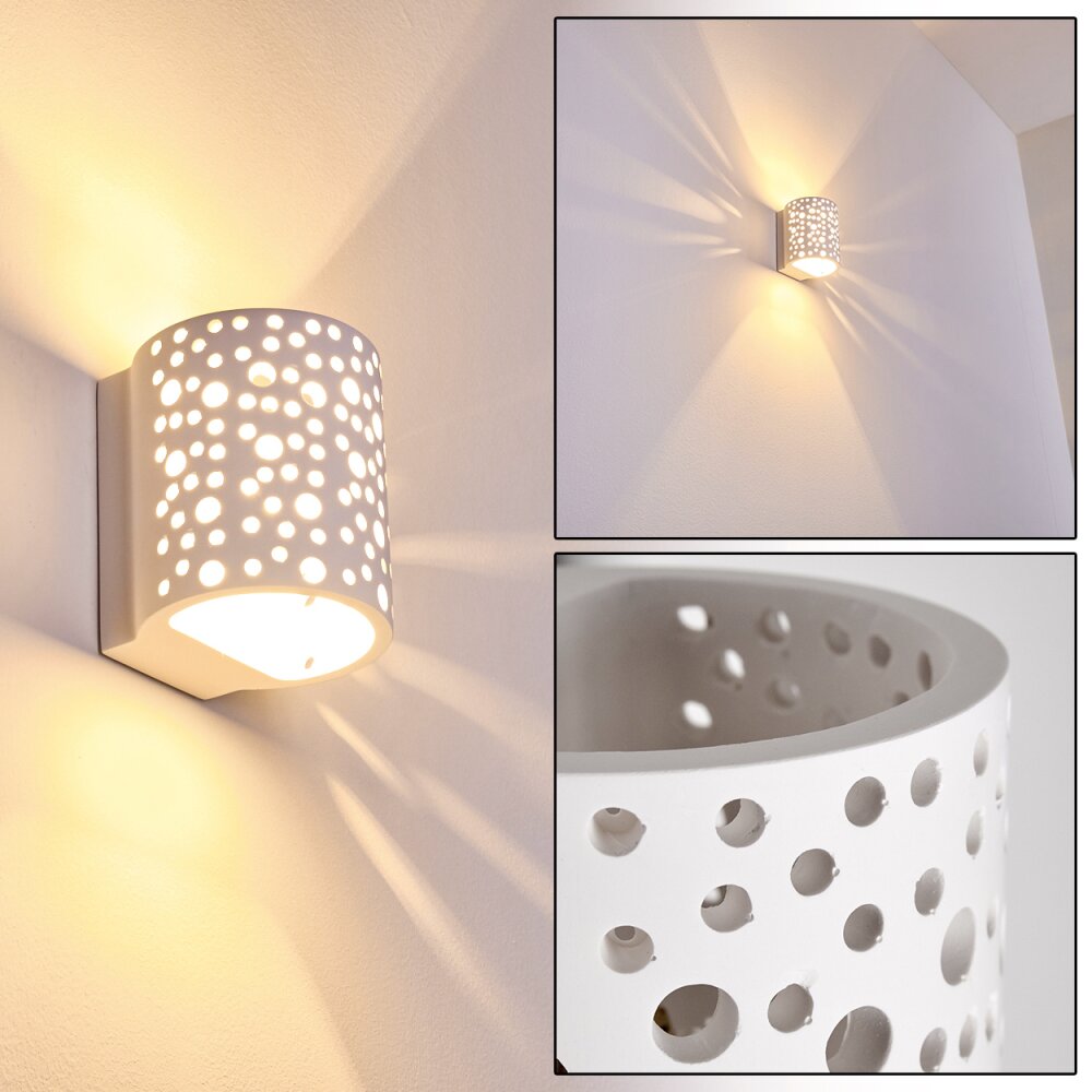Glenden Wandleuchte Weiß, 1-flammig main product photo
