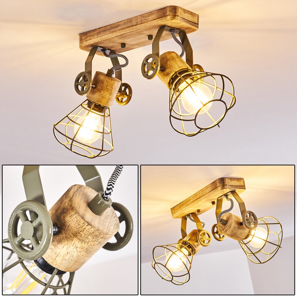 Nifun Deckenleuchte Braun, Grün, 2-flammig main product photo