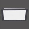 Leuchten Direkt FLAT Deckenpanel LED Schwarz, 1-flammig, Fernbedienung