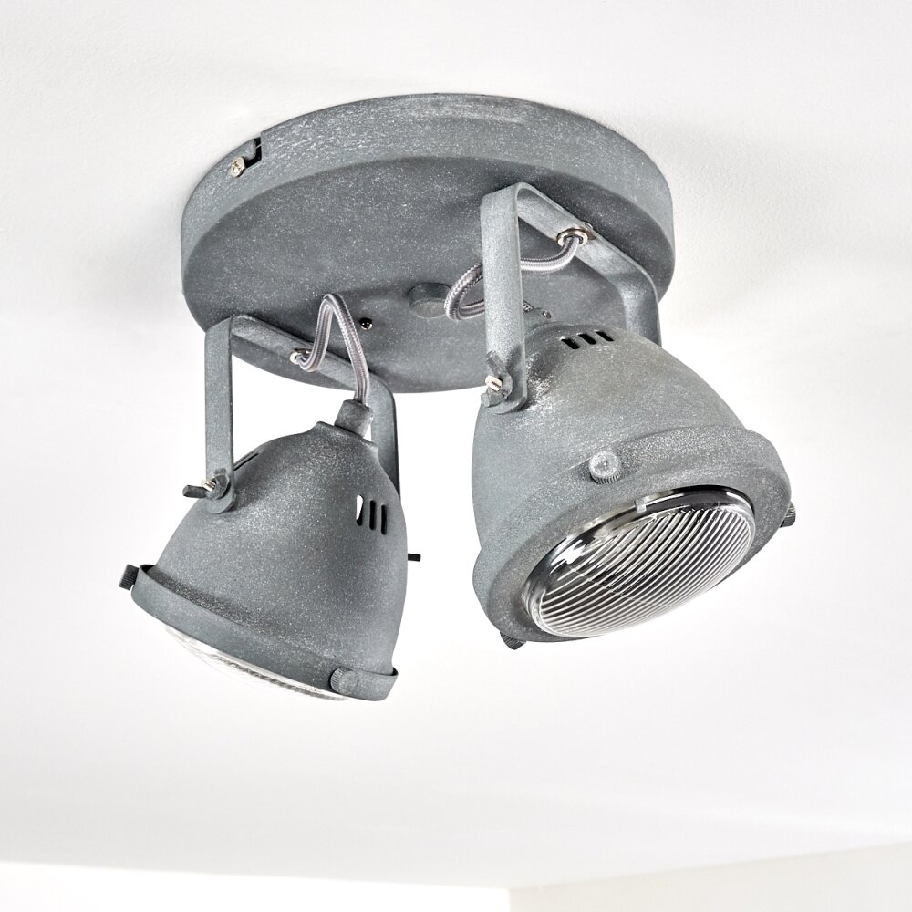 Glostrup Deckenleuchte LED Grau, 2-flammig