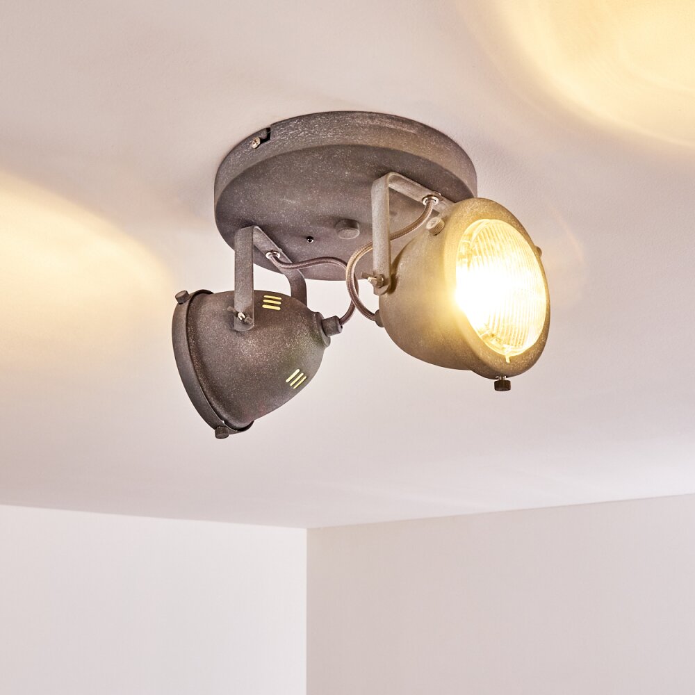 Glostrup Deckenleuchte LED Grau, 2-flammig
