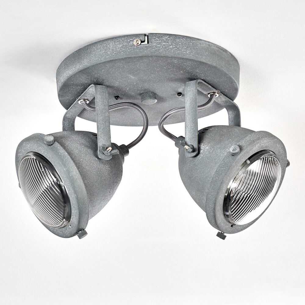 Glostrup Deckenleuchte LED Grau, 2-flammig