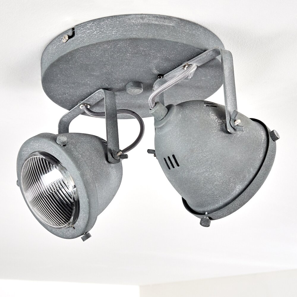 Glostrup Deckenleuchte LED Grau, 2-flammig