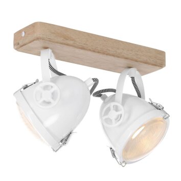Steinhauer Gearwood Deckenleuchte LED Weiß, 2-flammig