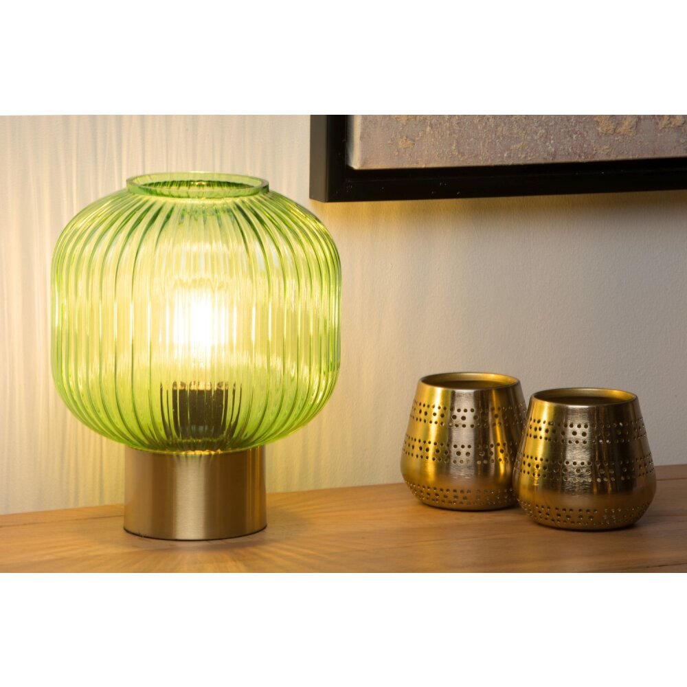 Lucide MALOTO Tischlampe Grün, 1-flammig main product photo