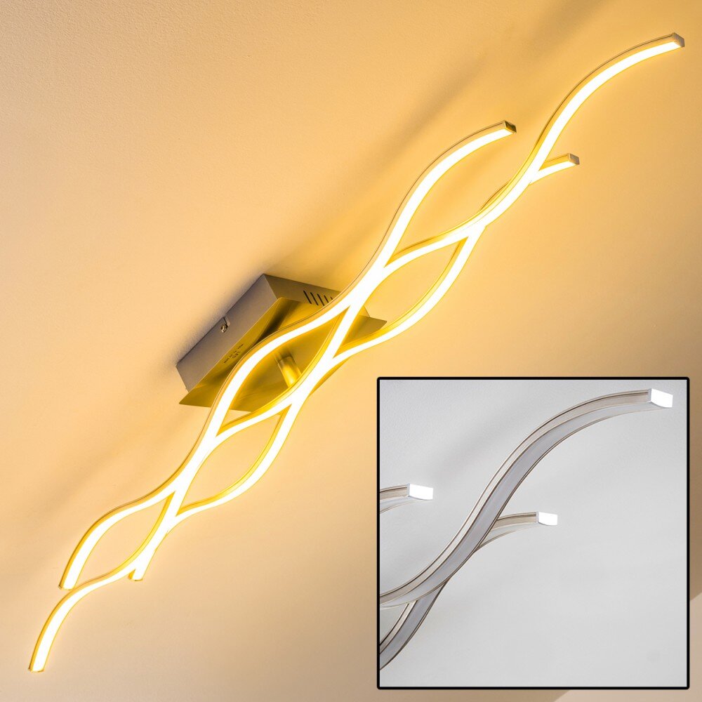 Coquitlam Deckenleuchte LED Nickel-Matt, 1-flammig main product photo