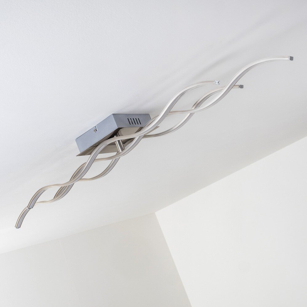 Coquitlam Deckenleuchte LED Nickel-Matt, 1-flammig