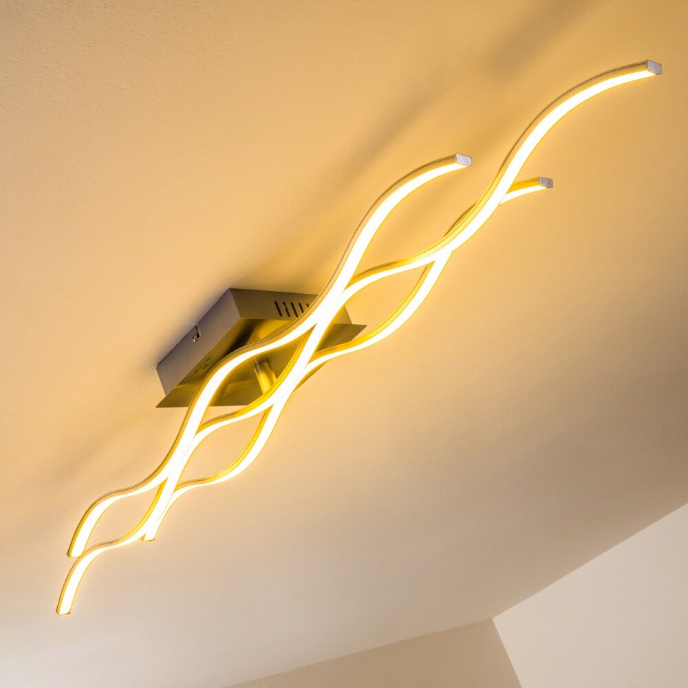 Coquitlam Deckenleuchte LED Nickel-Matt, 1-flammig