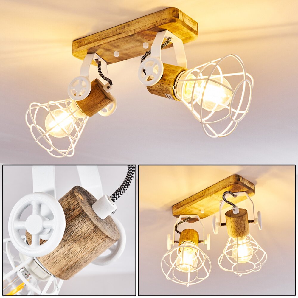 Nifun Deckenleuchte Braun, Weiß, 2-flammig main product photo
