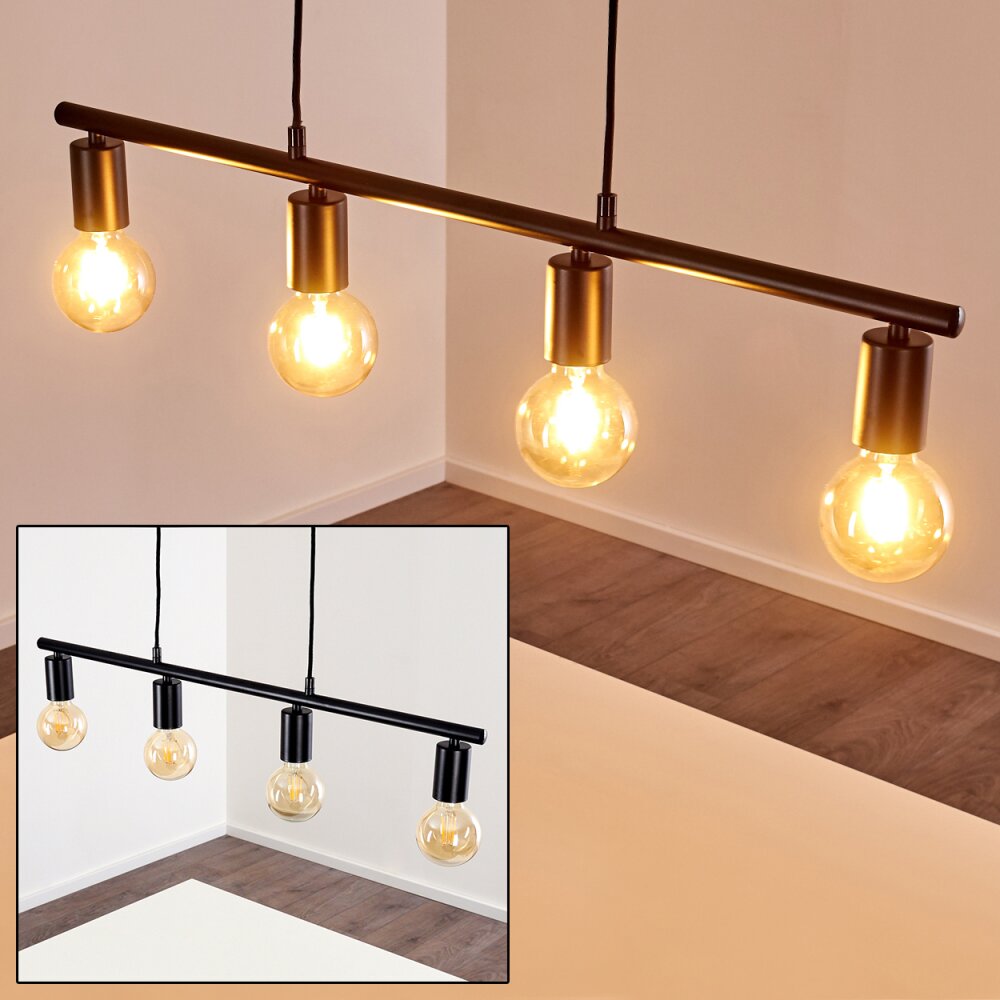 Maidford Pendelleuchte Schwarz, 4-flammig main product photo