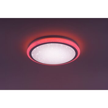 Leuchten Direkt Luisa Deckenleuchte LED Weiß, 2-flammig, Fernbedienung, Farbwechsler