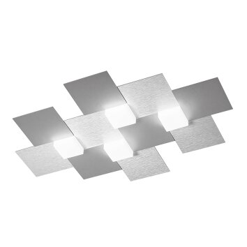Grossmann CREO Deckenleuchte LED Aluminium, 4-flammig