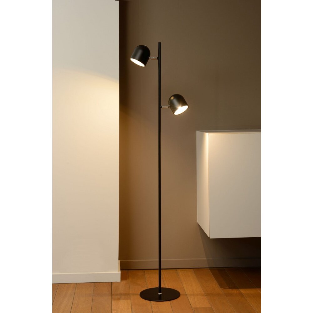Lucide SKANSKA Stehleuchte LED Schwarz, 2-flammig main product photo