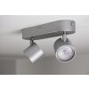 Philips STAR Aufbauspot LED Aluminium, Edelstahl, 2-flammig