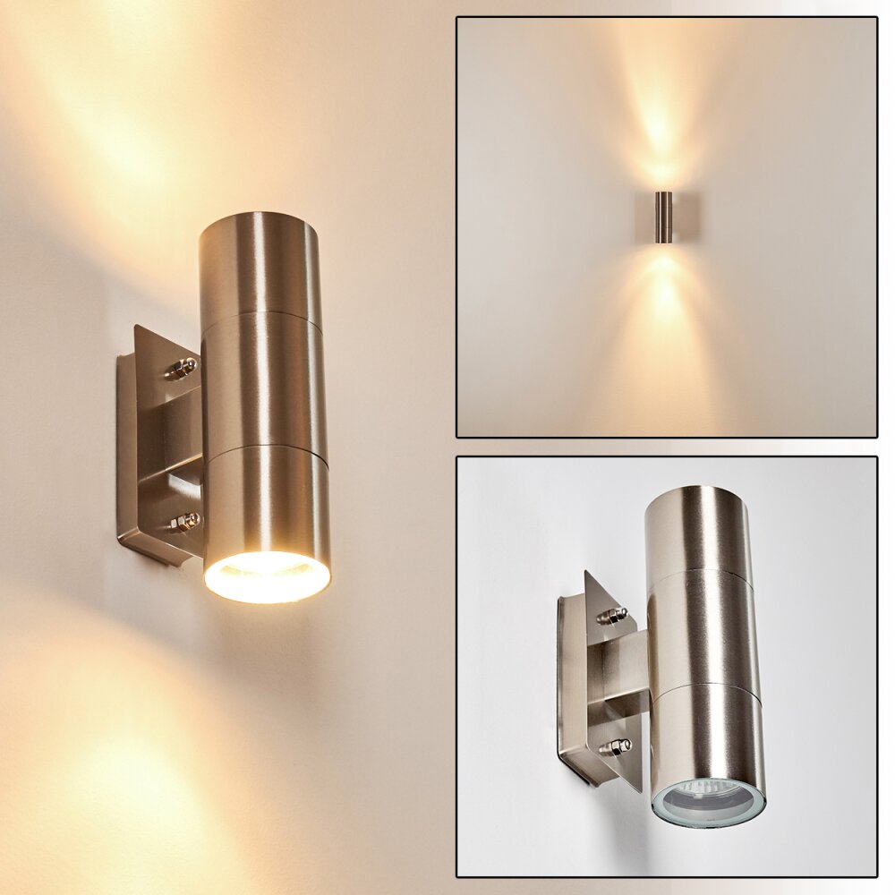 Malaga Außenwandleuchte Edelstahl, 2-flammig main product photo
