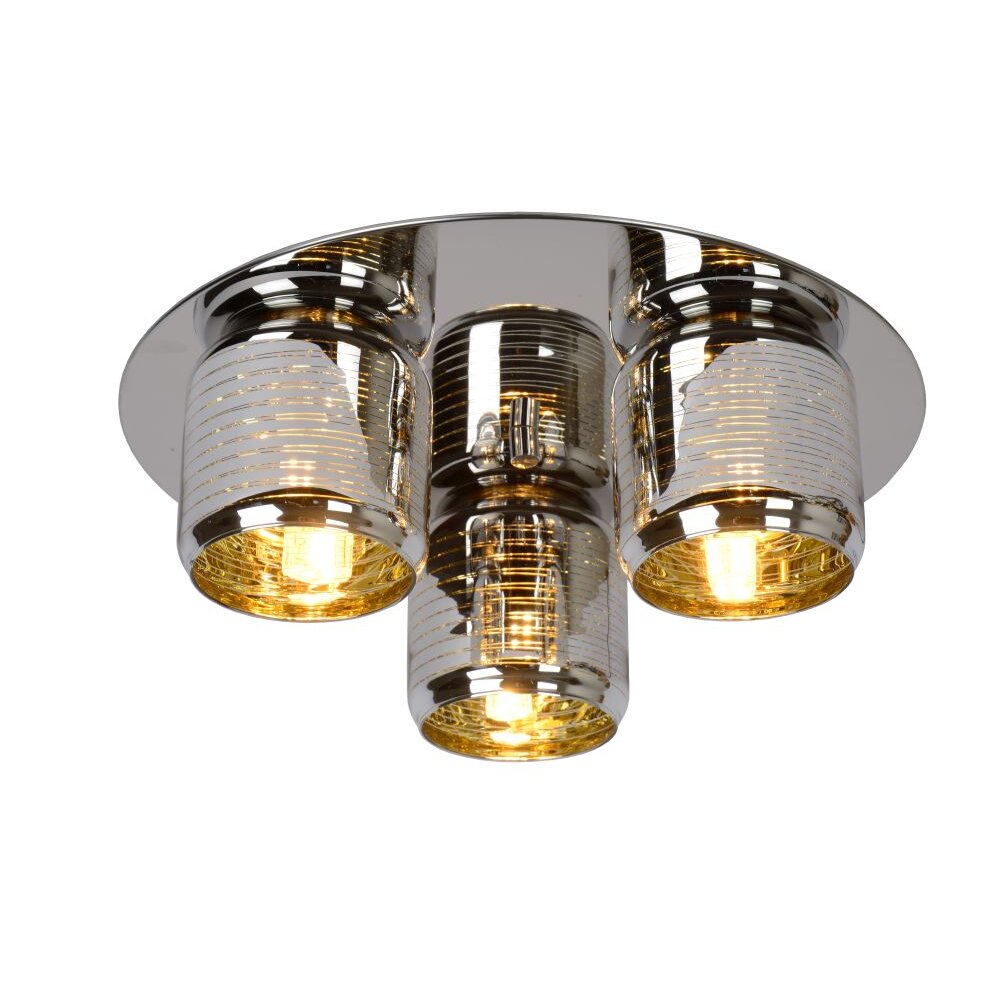 Lucide ERYN Deckenleuchte Chrom, 3-flammig main product photo