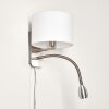 Wiby Wandleuchte LED Nickel-Matt, 2-flammig