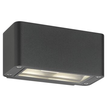 LCD Eschwege Außenwandleuchte LED Grau, 4-flammig