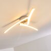 Tusula Deckenleuchte LED Edelstahl, 3-flammig