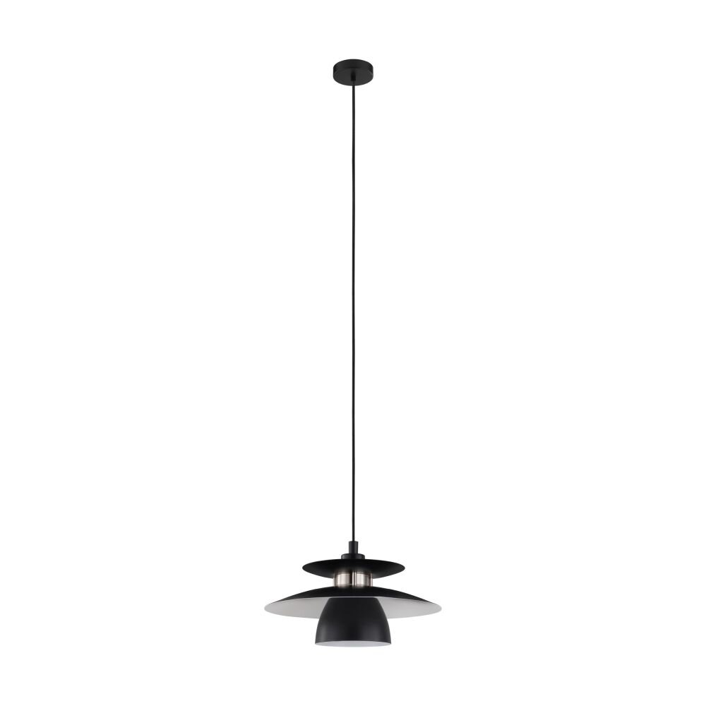 EGLO BRENDA Hängeleuchte Nickel-Matt, Schwarz, 1-flammig main product photo