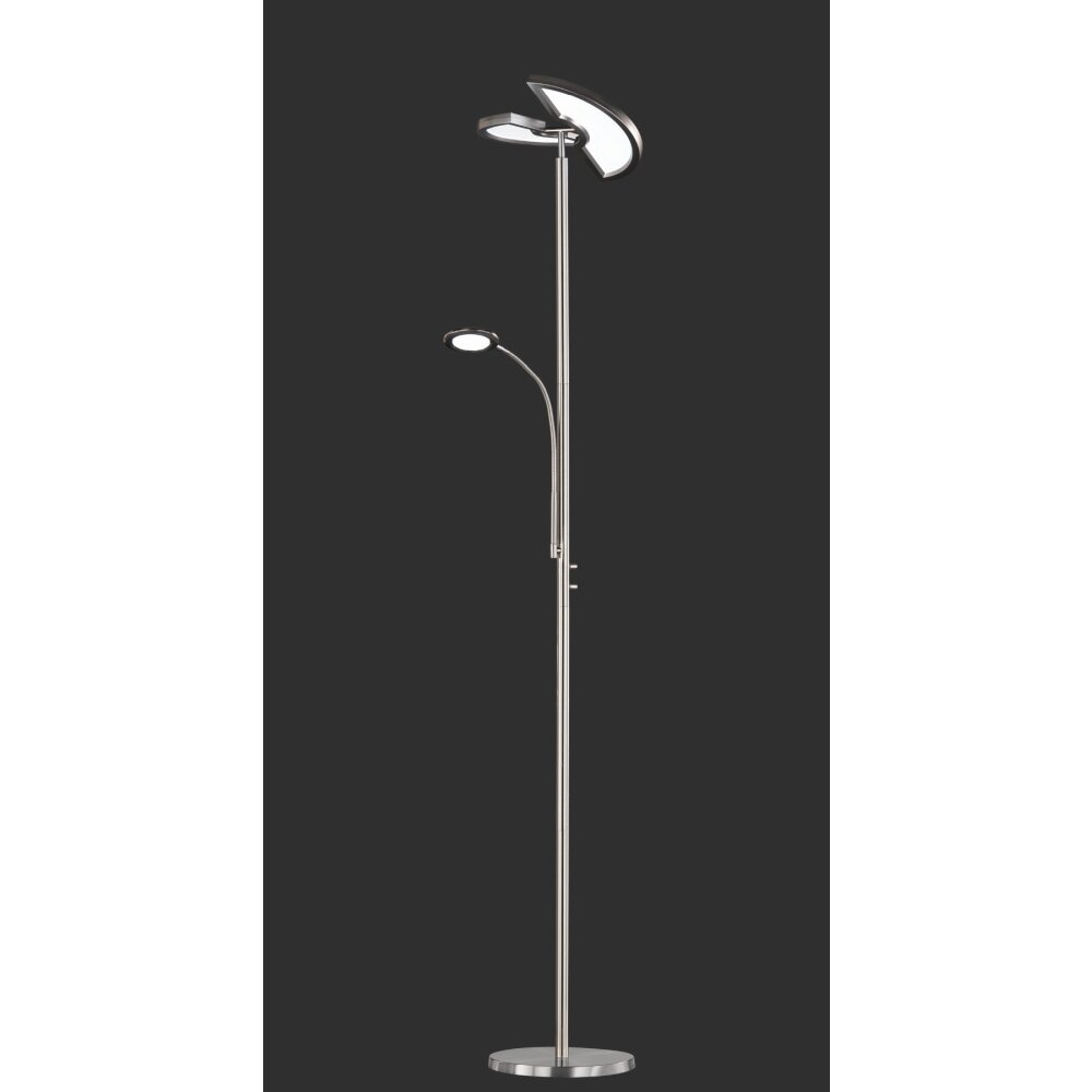 Trio Leuchten SPLIT Deckenfluter LED Nickel-Matt, 1-flammig main product photo