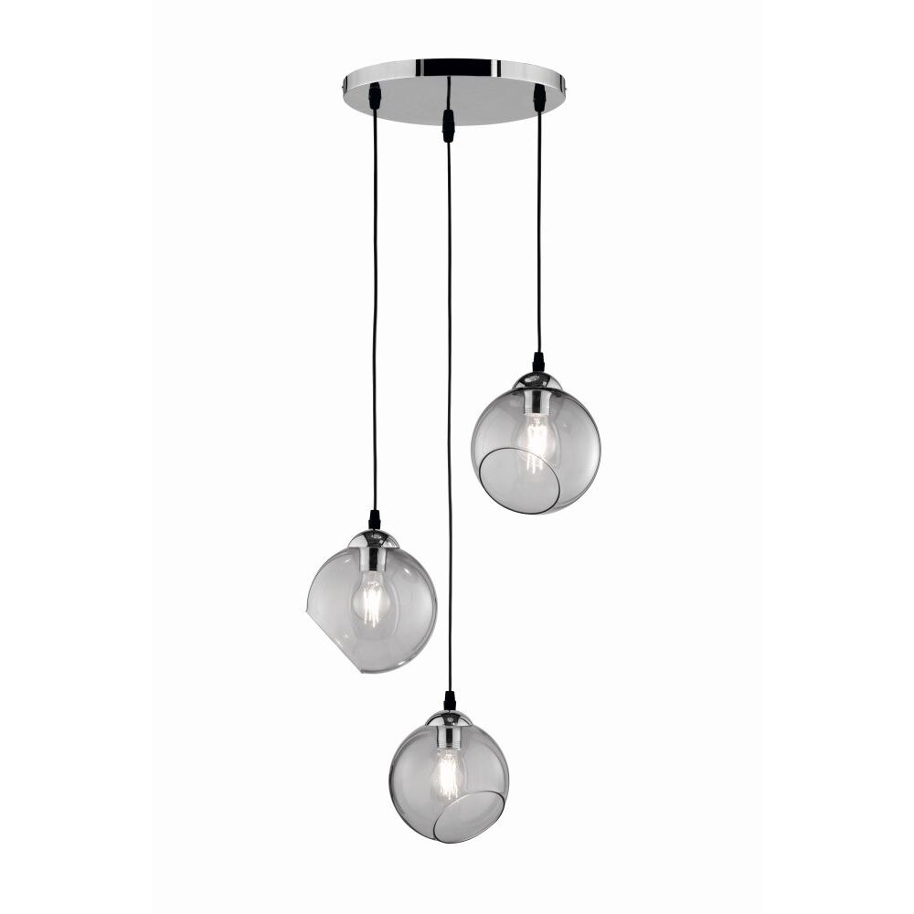 Reality CLOONEY Pendelleuchte Chrom, 3-flammig main product photo