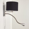 Wiby Wandleuchte LED Nickel-Matt, 2-flammig