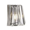 Searchlight TIARA Wandleuchte Chrom, Transparent, Klar, 1-flammig