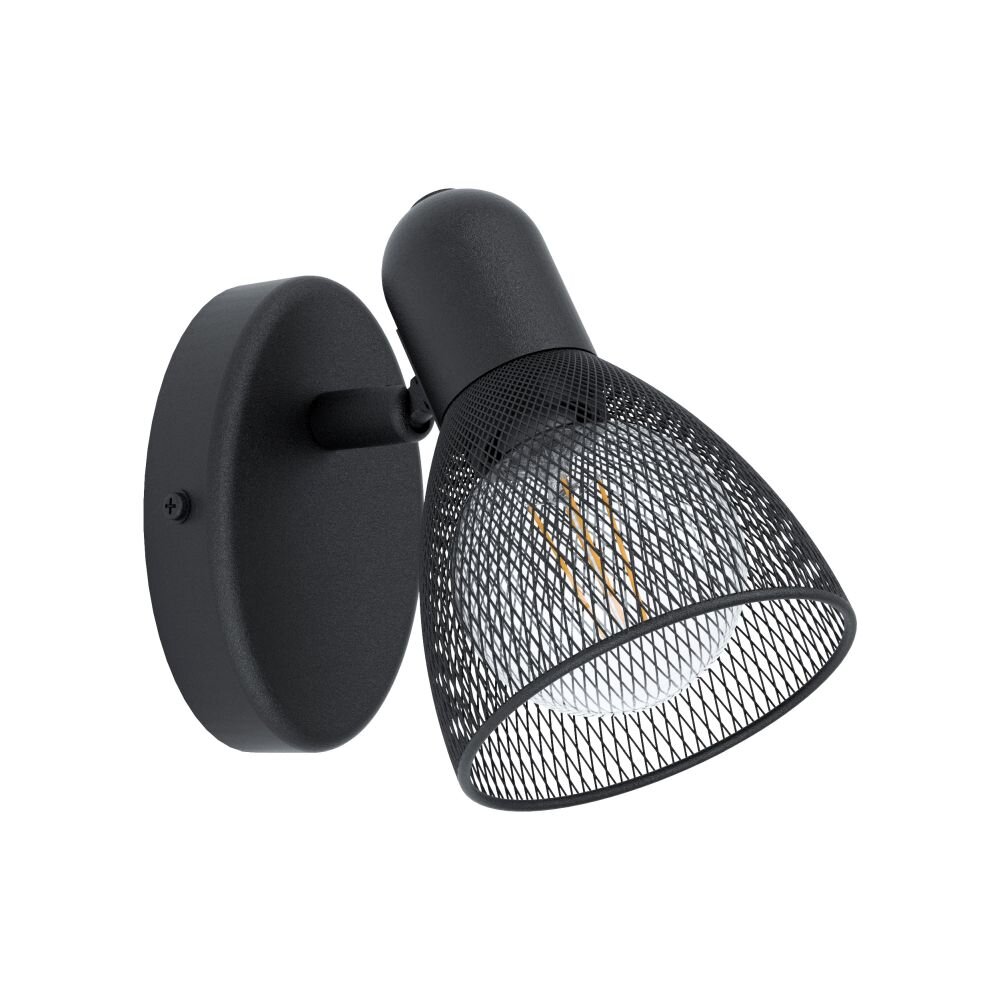 EGLO CAROVIGNO Wandspot Schwarz, 1-flammig main product photo