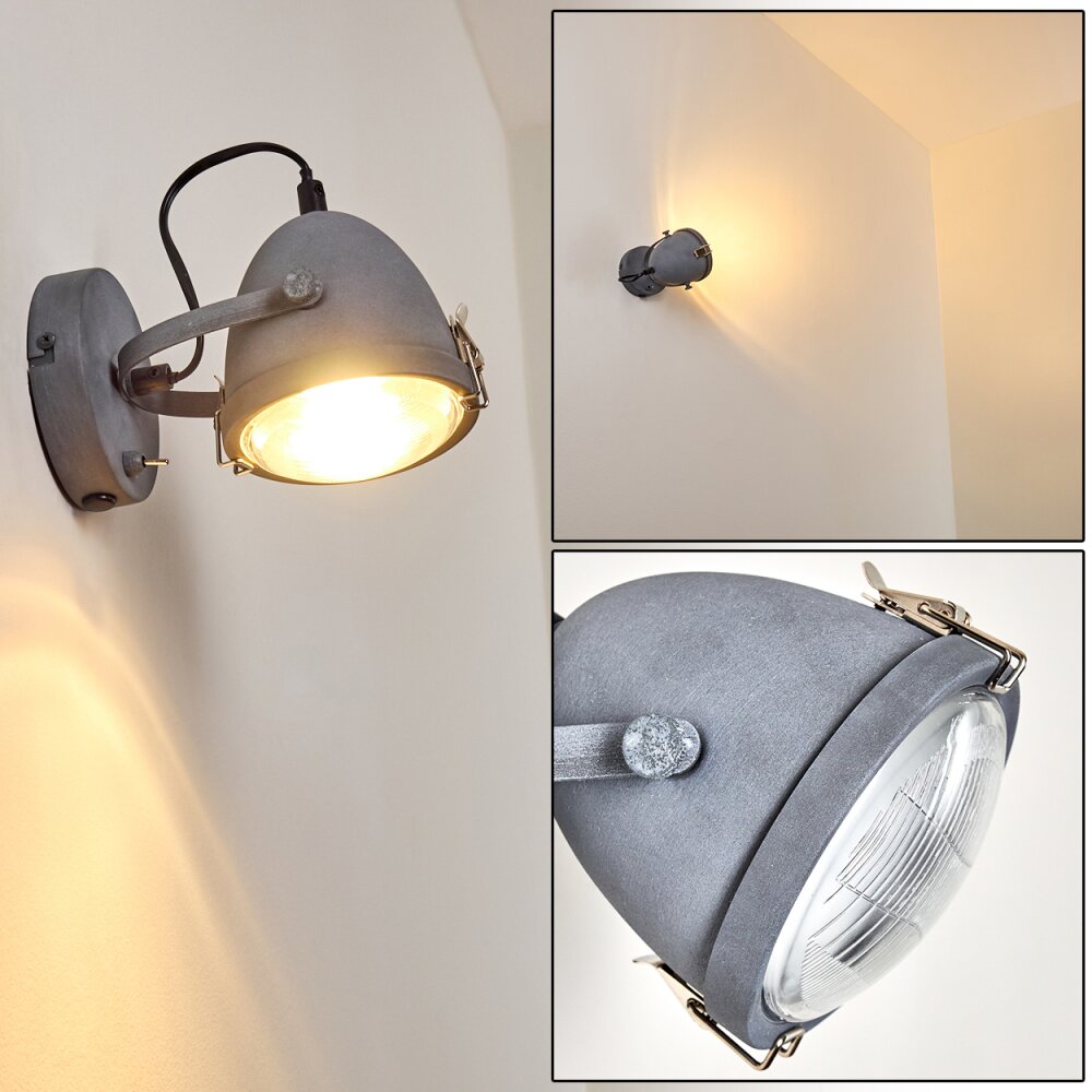 Butikon Wandleuchte Grau, 1-flammig main product photo