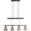 Globo Isla Hängeleuchte LED Bronze, 4-flammig