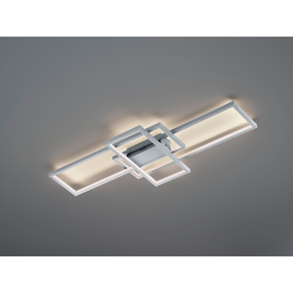 Trio Leuchten THIAGO Deckenleuchte LED Nickel-Matt, 1-flammig, Fernbedienung, Farbwechsler main product photo