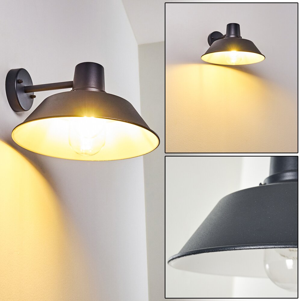 Maloja Außenwandleuchte Schwarz, 1-flammig main product photo