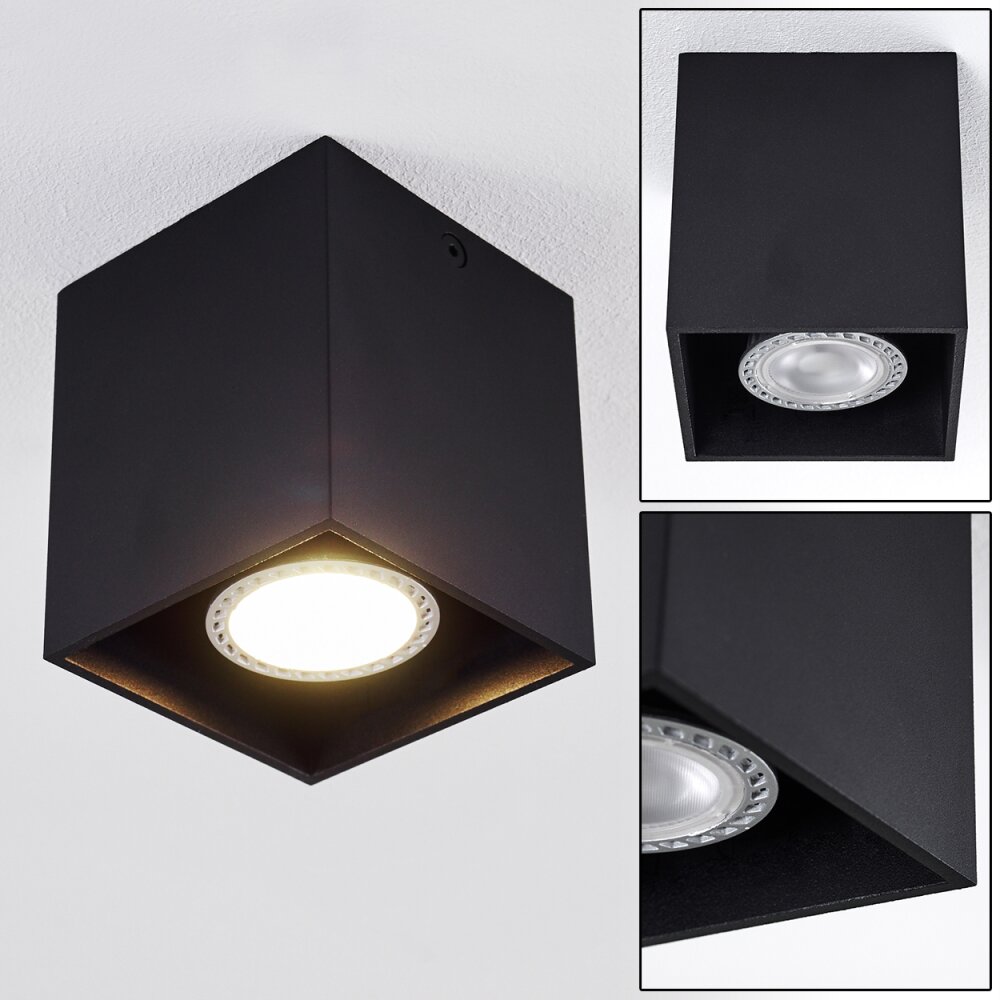 Awuna Deckenleuchte Schwarz, 1-flammig main product photo
