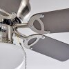 Trillo Deckenventilator Nickel-Matt, 1-flammig