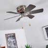 Trillo Deckenventilator Nickel-Matt, 1-flammig