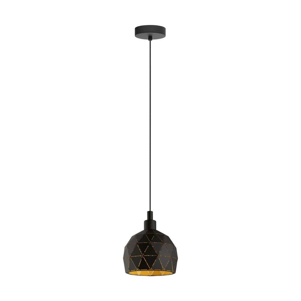 EGLO ROCCAFORTE Hängeleuchte Gold, Schwarz, 1-flammig main product photo