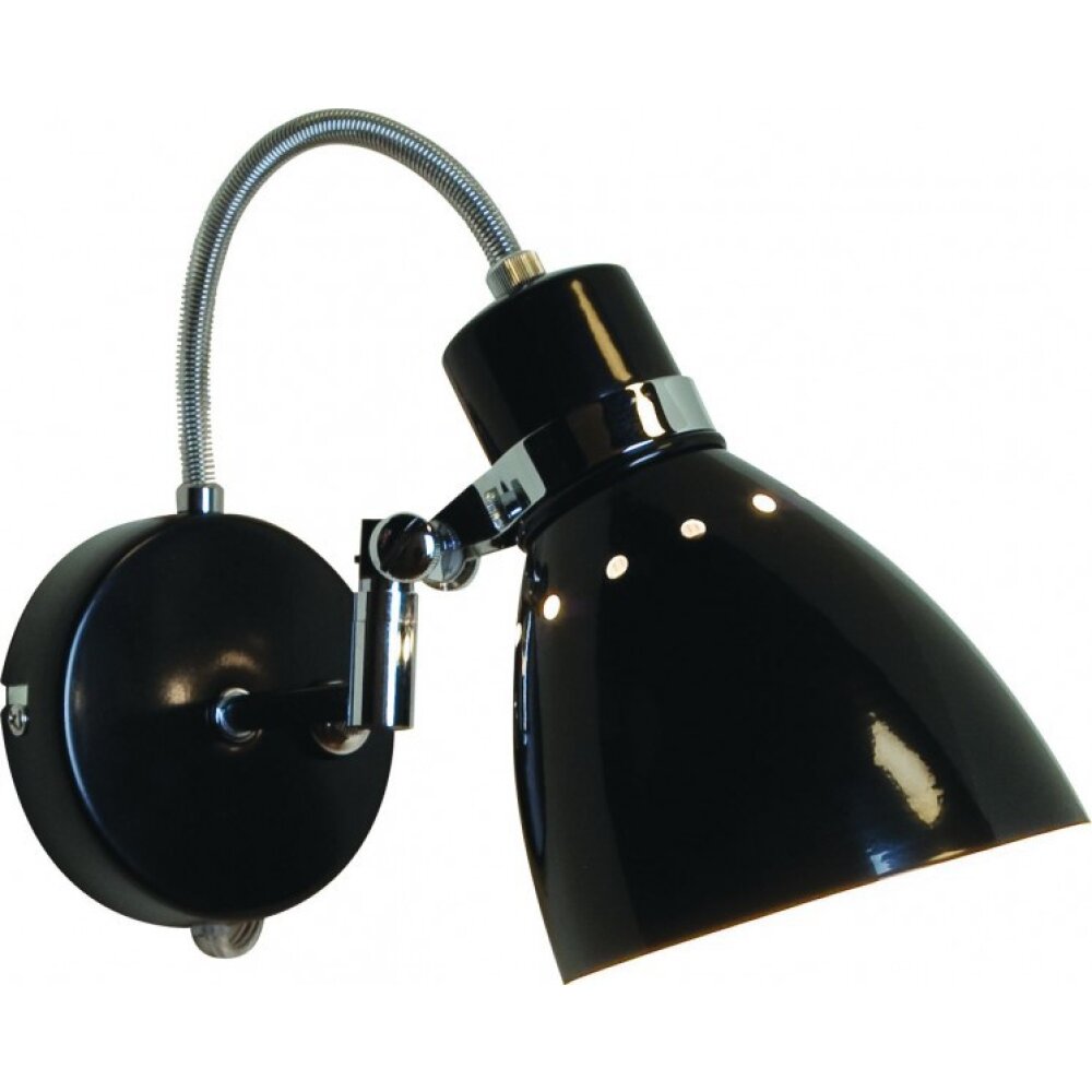 Steinhauer SPRING Wandleuchte Schwarz, 1-flammig main product photo