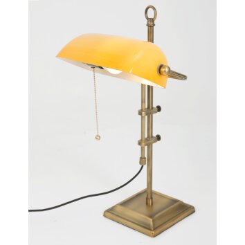 Steinhauer Ancilla Bankerlampe Bronze, 1-flammig