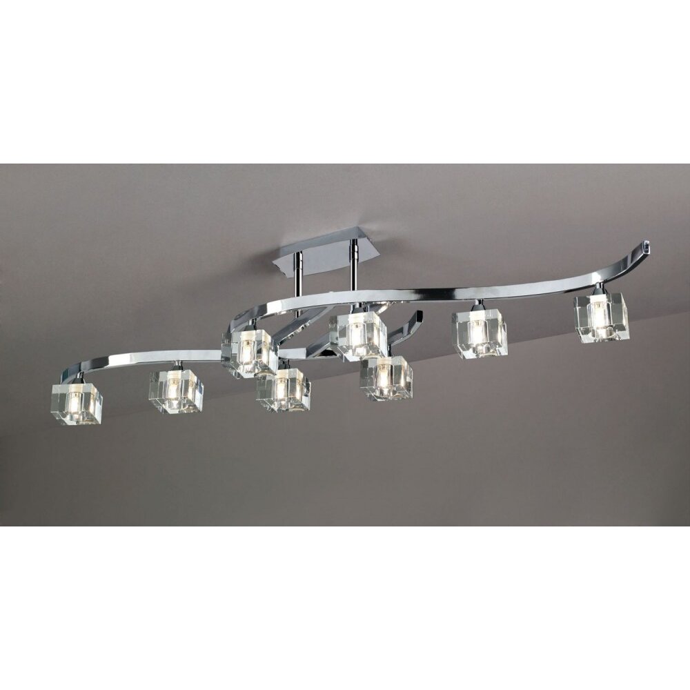 Mantra Cuadrax Deckenleuchte Chrom, 8-flammig main product photo