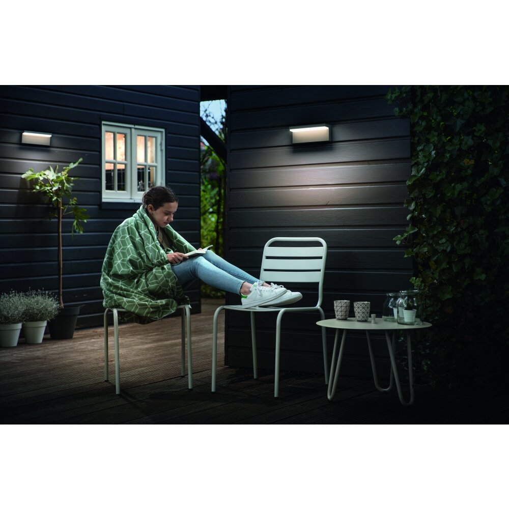 Philips Bustan Außenwandleuchte LED Anthrazit, 2-flammig main product photo