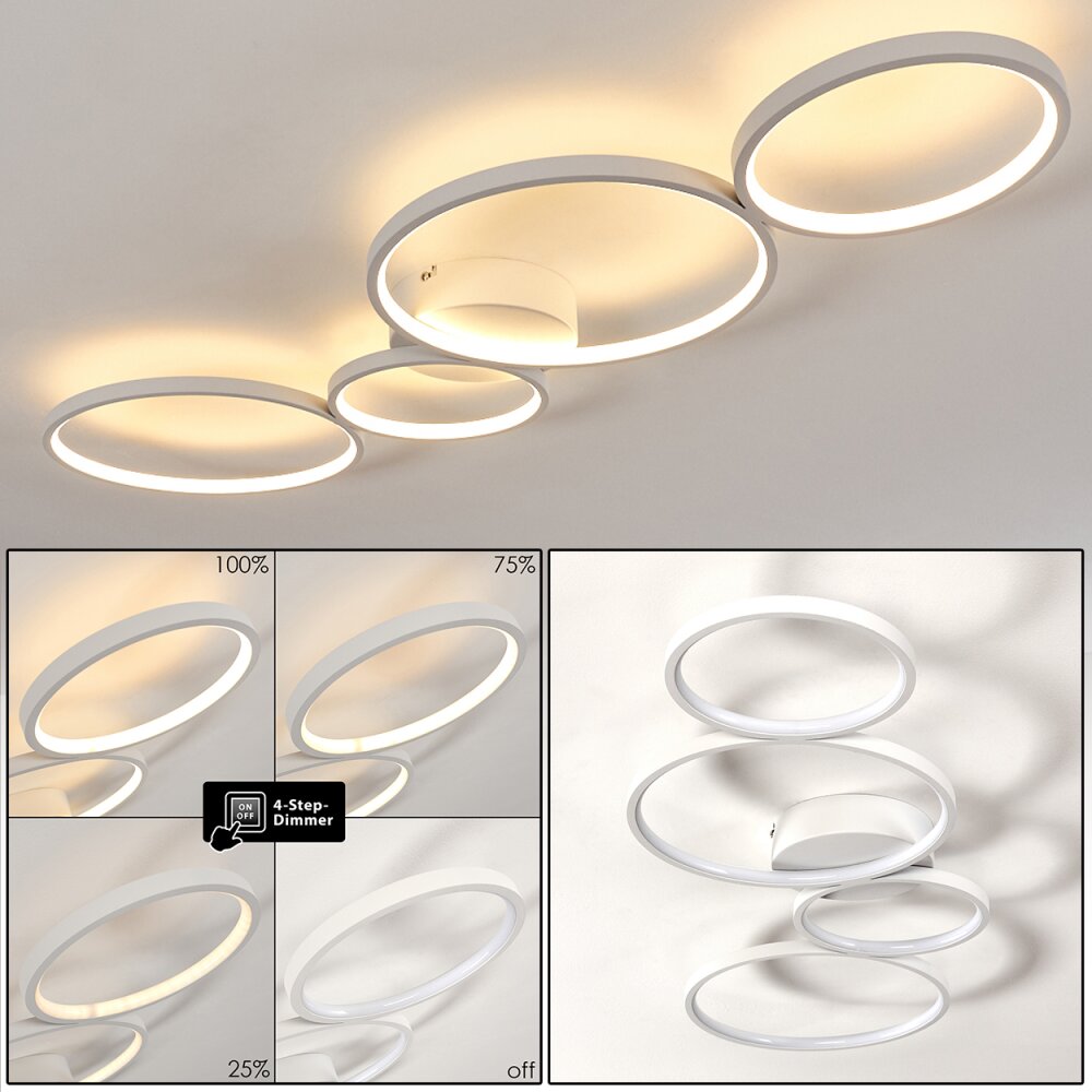 Rodekro Deckenleuchte LED Weiß, 1-flammig main product photo