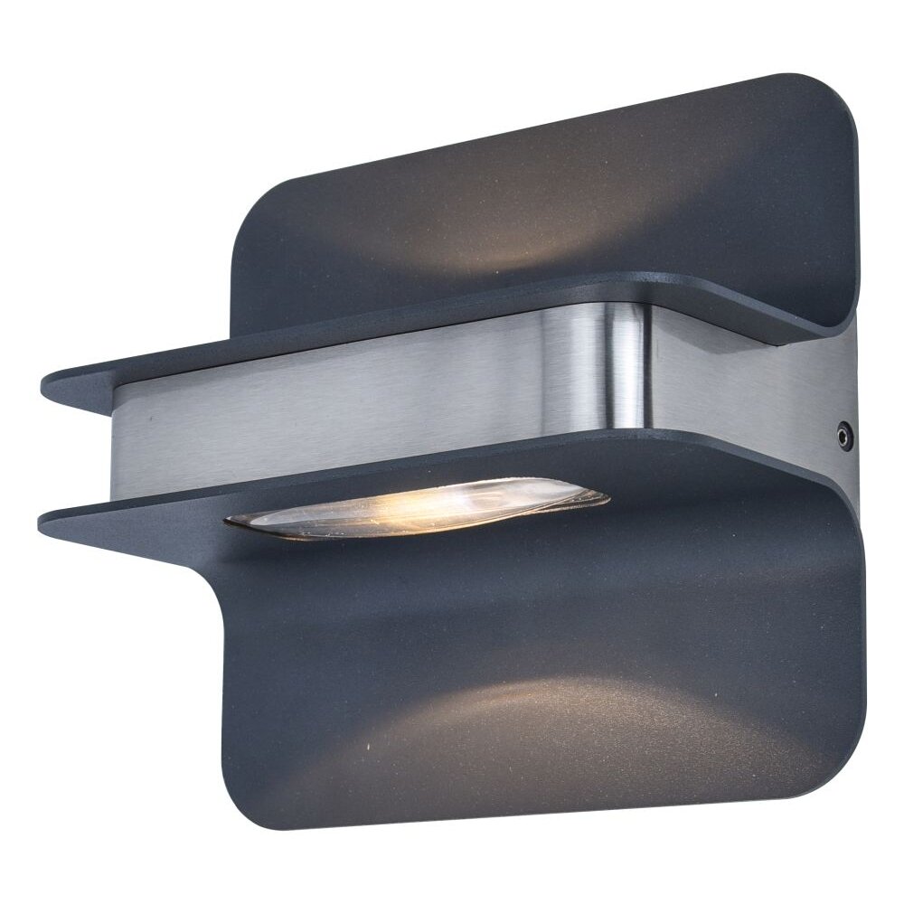 Lutec HILL Aussenwandleuchte Edelstahl, 1-flammig main product photo