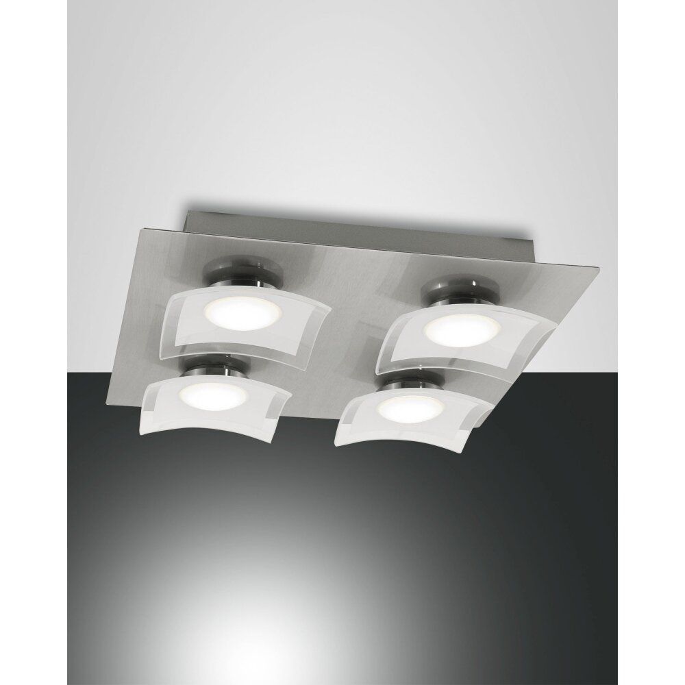 Fabas Luce Desus Deckenleuchte LED Nickel-Matt, 4-flammig main product photo