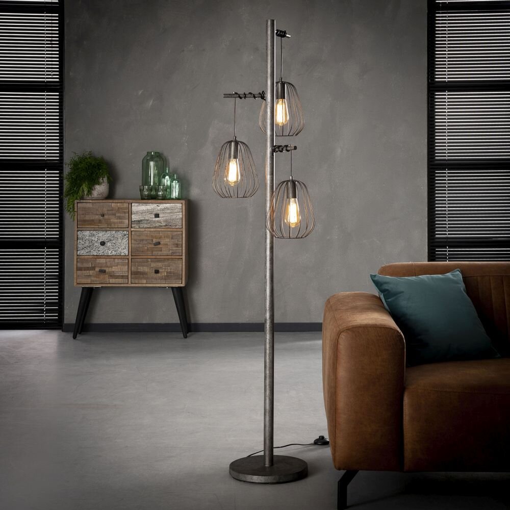 Veldhuizen Stehlampe Silber, 3-flammig main product photo